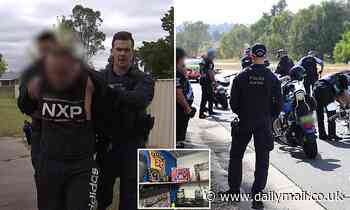 Black Uhlans Finks Rebels bikies hit by police as 27 arrested in Albury and Echuca on NSW-VIC border
