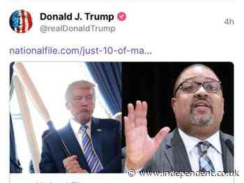 Anger as Trump posts picture of himself wielding baseball bat next to Alvin Bragg’s head