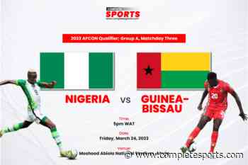 Nigeria Vs Guinea-Bissau: Live Blogging – AFCON 2023 Qualifier; Group A