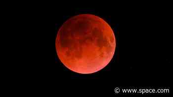 See the moon turn blood red in this stunning lunar eclipse video