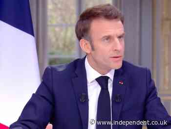 Emmanuel Macron removes luxury watch during television interview about raising pension age in France