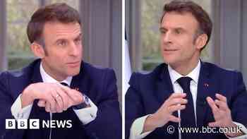France protests: Macron takes off luxury watch during TV interview