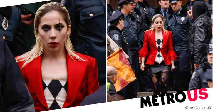 Lady Gaga is the perfect Harley Quinn in first-look images on set of Joker sequel in New York City