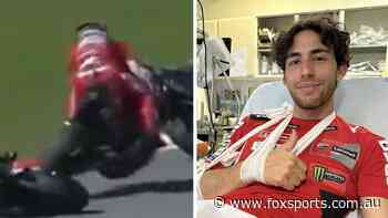 ‘It’s a jungle’: Star cops broken shoulder as first-ever MotoGP sprint delivers crash mayhem