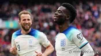 England 2-0 Ukraine: Harry Kane and Bukayo Saka score in comfortable win