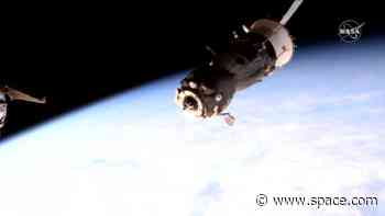 Leaky Soyuz spacecraft departs space station and returns to Earth in speedy landing