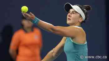 Canadian tennis player Bianca Andreescu waiting on test results after leaving match with leg injury