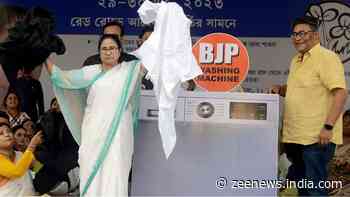 Mamata Banerjee Washes Black Clothes In `BJP` Washing Machine, Says `Corrupt Leaders Are Spared After...`