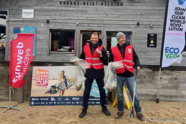 Vrijwilligers én milieuschepen plukken 320 kilogram zwerfvuil van strand