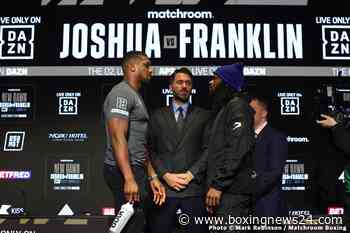 Joshua’s career doesn’t have to end when he loses on Saturday says Franklin’s coach