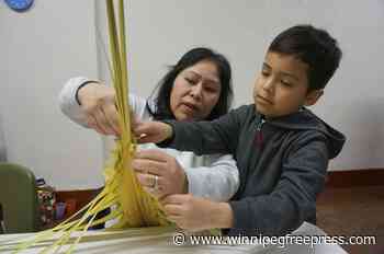 Palm weaving workshops join faith, culture for Palm Sunday