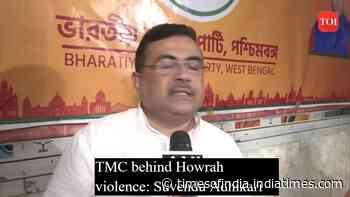 TMC behind Howrah violence: Suvendu Adhikari