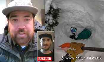 Viral snowboarder who was found buried alive in thick snow breaks his silence on dramatic rescue