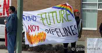 Fossil Fools Day demonstration in Kelowna attracts small gathering