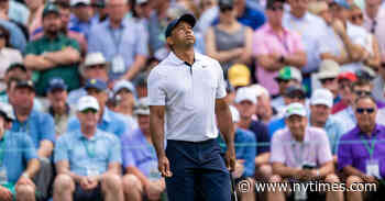 Tiger Woods, On One Good Leg, Struggles to Shoot 74
