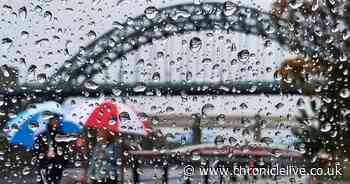 Met Office forecasts heavy rain and possible thunder for North East
