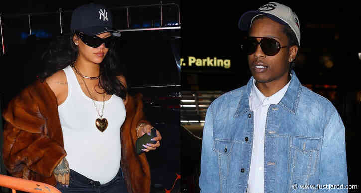 Pregnant Rihanna & A$AP Rocky Step Out Separately in NYC