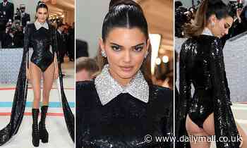 2023 Met Gala: Kendall Jenner flashes her derrière and TOWERS over her ...