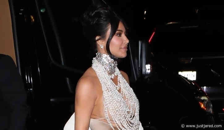 Kim Kardashian Had a Met Gala Wardrobe Malfunction, Pearl Dress Broke at End of the Night (Photos)