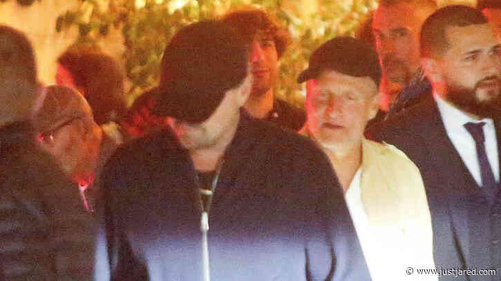 Leonardo DiCaprio Spotted Out for Dinner with Woody Harrelson & Friends