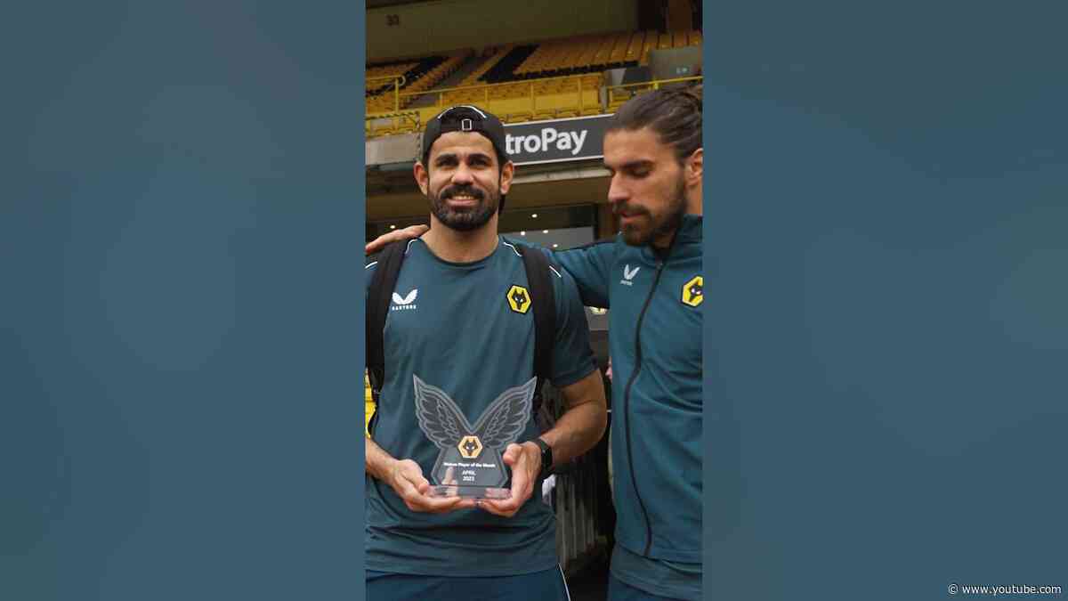Diego Costa surprised with Player of the Month trophy! #shorts