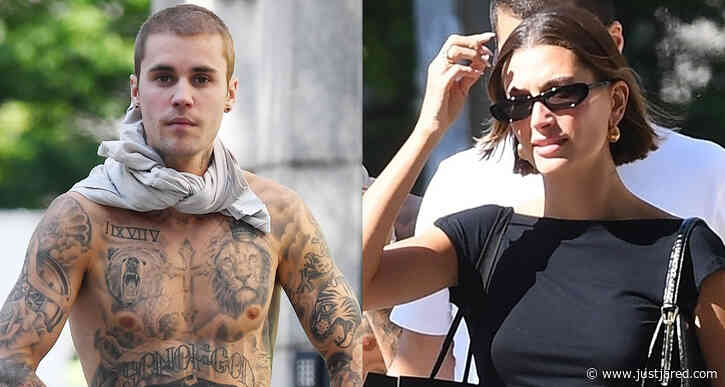 Justin Bieber Goes Shirtless for Walk in NYC with Wife Hailey