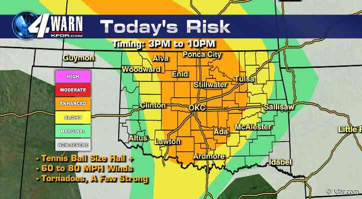 Severe Storms, Tornadoes Possible Across Oklahoma - Oklahoma City News ...