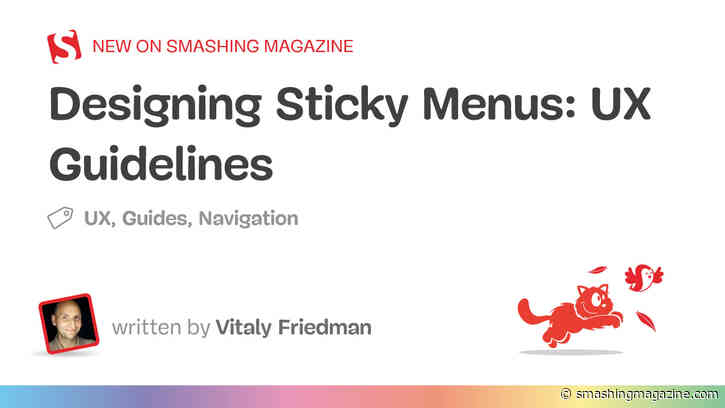 Designing Sticky Menus: UX Guidelines