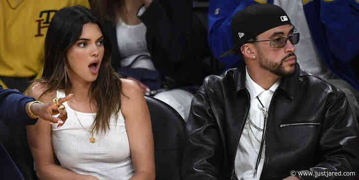 Kendall Jenner & Bad Bunny Sit Courtside at Lakers Playoff Game in Los Angeles