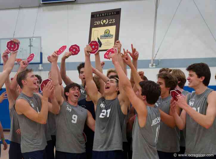 Newport Harbor too much for Corona del Mar, repeats as Division 1 boys volleyball champions