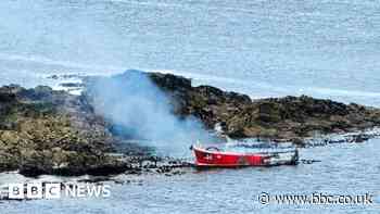 Major rescue operation launched after boat fire off Aberdeenshire coast