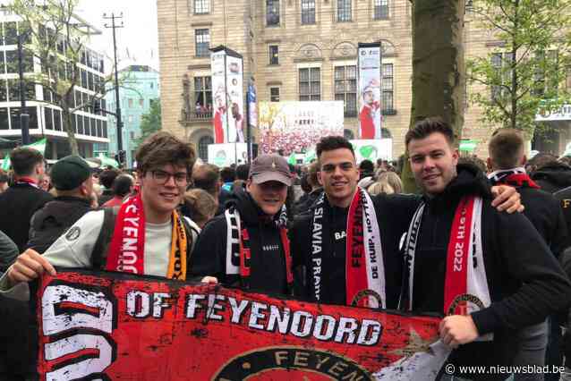 DE GRENS. Deze Antwerpse fans vierden mee de zestiende titel van ‘hun’ Feyenoord: “Meteen verkocht na die eerste keer in De Kuip”
