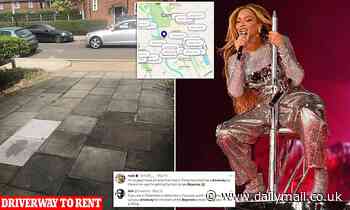 Now shrewd Britons 'cash in' on UK leg of Beyoncé's world tour by renting out their driveways
