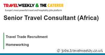 Travel Trade Recruitment: Senior Travel Consultant (Africa)