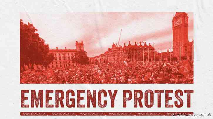 Emergency protest against the anti-strike bill