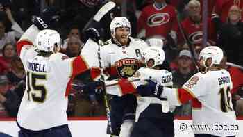 Tkachuk ends 6th-longest game in NHL history, Panthers beat Hurricanes in 4th OT