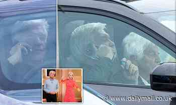Downcast Phillip Schofield sits with his mother after fleeing to Cornwall following This Morning axe