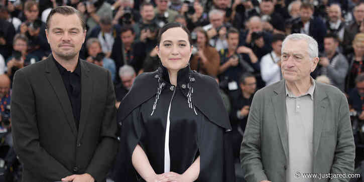 Leonardo DiCaprio Joins Lily Gladstone & More Co-Stars at 'Killers of the Flower Moon' Photocall During Cannes 2023