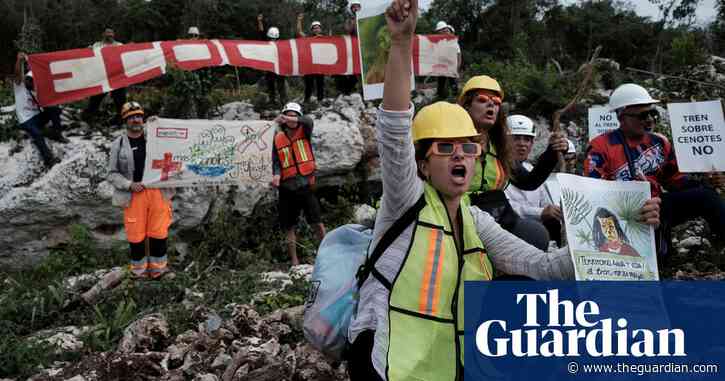‘A megaproject of death’: fury as Maya train nears completion in Mexico