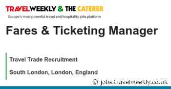 Travel Trade Recruitment: Fares & Ticketing Manager