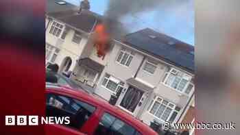 Overloaded extension lead fire badly damages Luton house