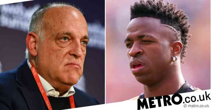 La Liga president makes half-hearted apology to Real Madrid star Vinicius Jr over racism incident