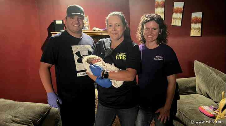 Volunteer firefighters deliver baby in St. Amant Tuesday night