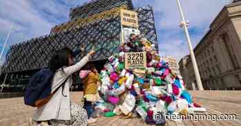 Giant sculpture appears in Birmingham to highlight laundry plastic issue