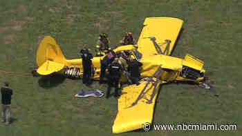 Small Banner Plane Crashes at North Perry Airport in Pembroke Pines