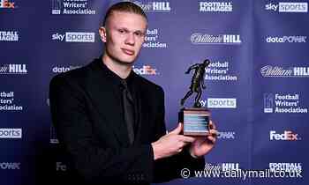 Man City: Erling Haaland admits record-breaking season has surprised him as he picks up FWA award