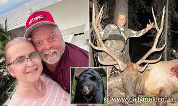Oregon hunter who 'wrestled' a black bear suffers bites and claw marks after he shot it twice