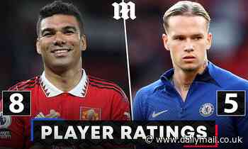 Man United 4-1 Chelsea RATINGS: Casemiro impresses but Mudryk disappoints