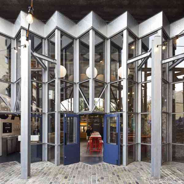 Gundry + Ducker creates concertina facade for London brewery