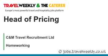 C&M Travel Recruitment Ltd: Head of Pricing